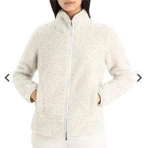 icebreaker Women's RealFleece Merino High Pile Long Sleeve Zip Hoodie, size Sm